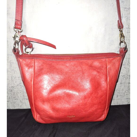 Fossil Sydney Crossbody Red Leather Bag - Picture 1 of 11
